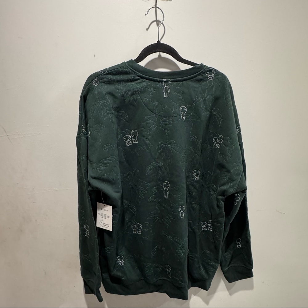 Studio Ghibli Princess Mononoke San's Mask Kodama Embroidered Crewneck (XL) - Picture 3 of 6